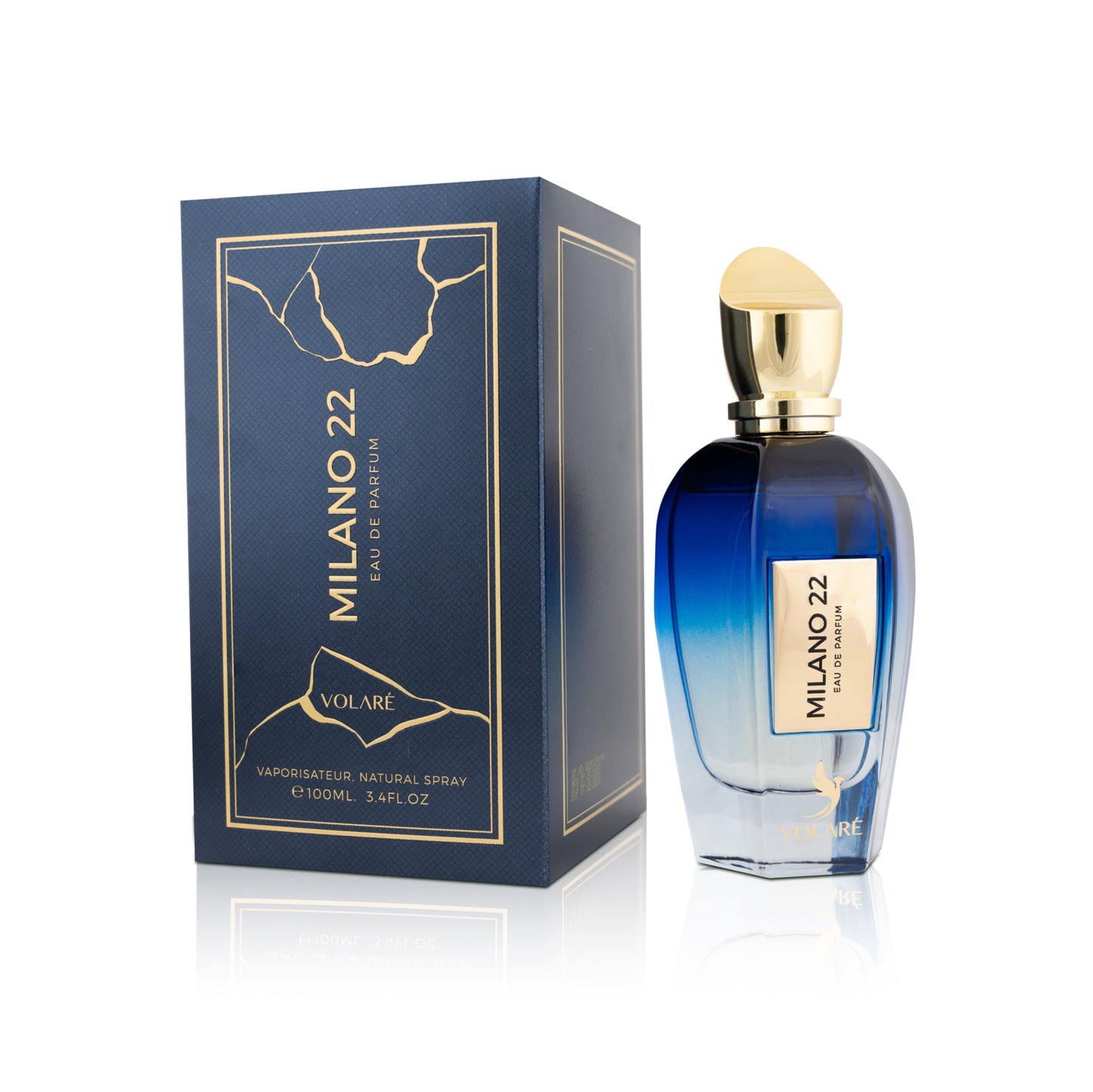 Volare Milano 22, Eau De Parfum for Unisex - 100ml box set