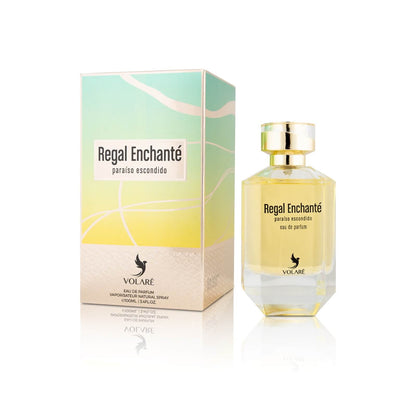 Image of Volare Regal Enchante paraiso escondido perfume bottle with box