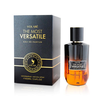 Volaré perfume bottle and packaging on a white background