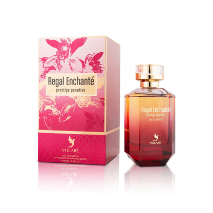 
Image of Volare Regal Enchante prestige paradiso eau de parfum bottle with box